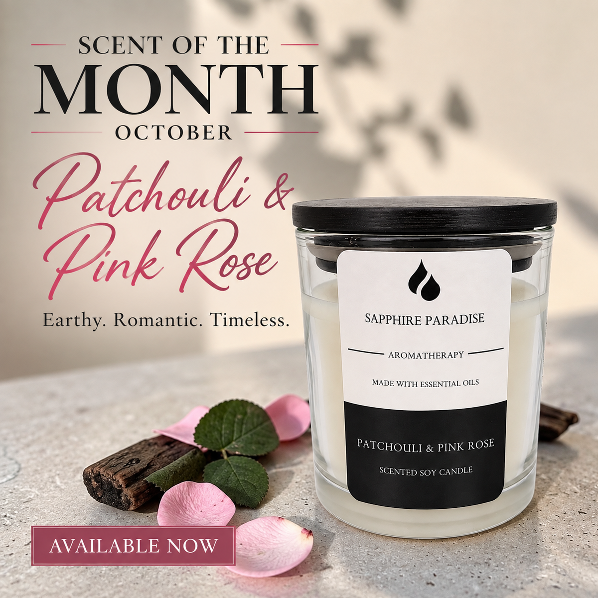 Patchouli & Pink Rose